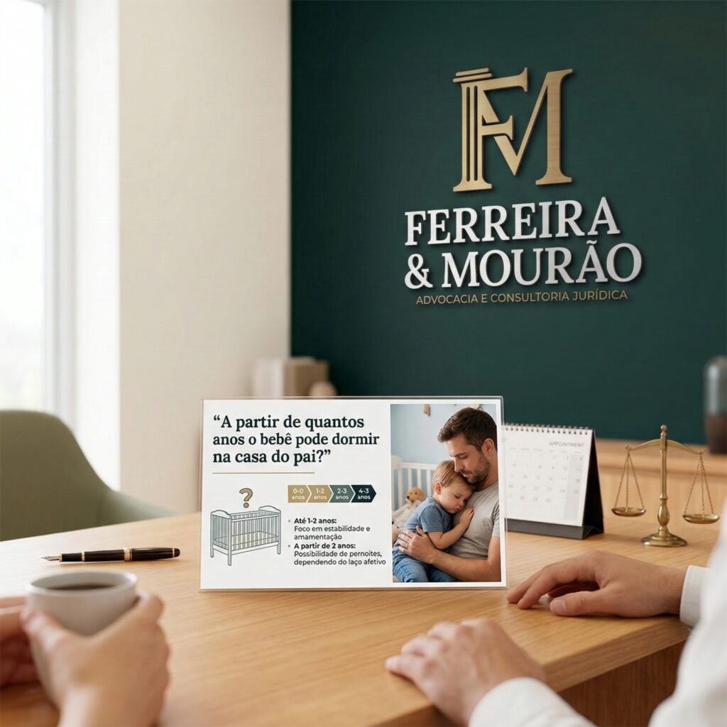 A partir de quantos anos o bebê pode dormir na casa do pai