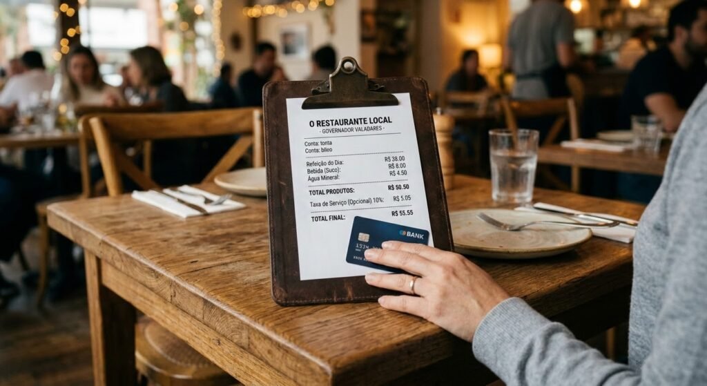 10% do garçom é obrigatório